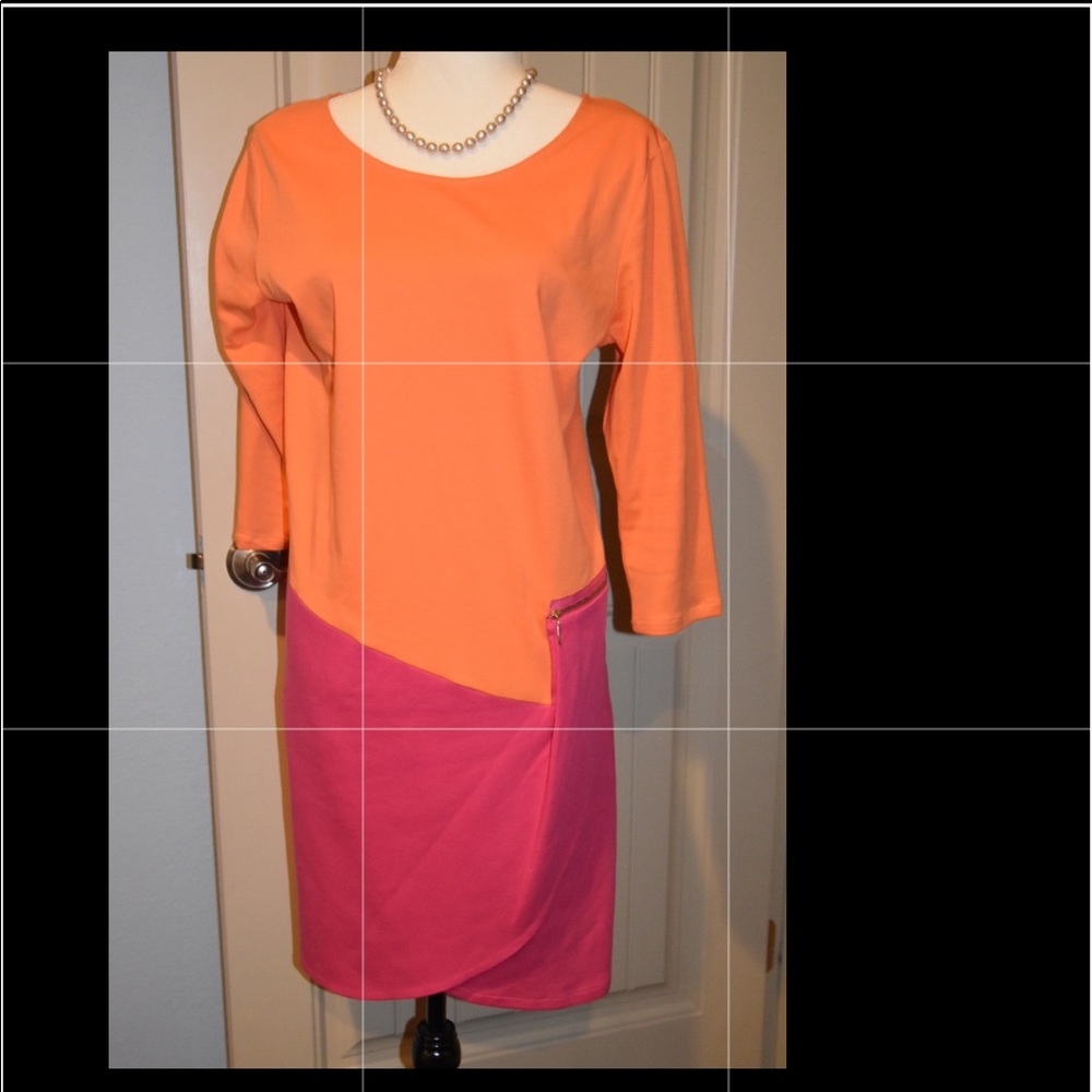 Joan Vass block dress EUC!! Sz(large)